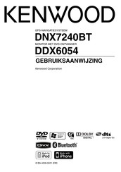 Kenwood DDX6054 Gebruiksaanwijzing