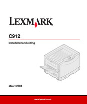 Lexmark C912 Installatiehandleiding