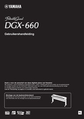 Yamaha PortableGrand DGX-660 Gebruikershandleiding