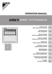 Daikin FXMQ200MFV7 Gebruiksaanwijzing