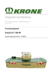 Krone EasyCut F 360 M Handleiding