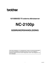 Brother NC-2100p Gebruikershandleiding