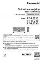 Panasonic PT-REZ10 Gebruiksaanwijzing