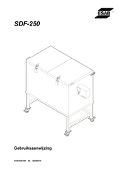 ESAB SDF-250 Gebruiksaanwijzing