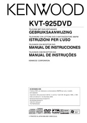 Kenwood KVT-925DVD Gebruiksaanwijzing