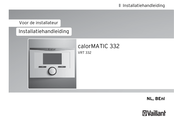 Vaillant calorMATIC 332 Installatiehandleiding