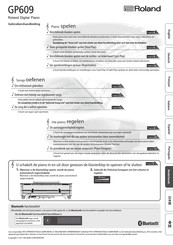Roland GP609 Gebruikershandleiding