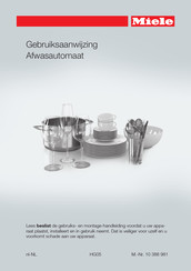 Miele G 6665 Gebruiksaanwijzing