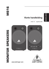 Behringer MS16 Korte Handleiding