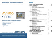 Archos AV400 Series Gebruikershandleiding