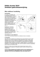 elddis Avante 2019 Snelstart Gebruiksaanwijzing