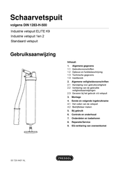 Pressol ELITE K9 Gebruiksaanwijzing