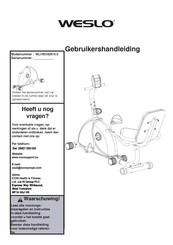 Weslo WLIVEX42514.0 Gebruikershandleiding