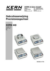 KERN and SOHN 440-43N Gebruiksaanwijzing