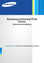 Samsung Universal Print Driver Gebruikershandleiding