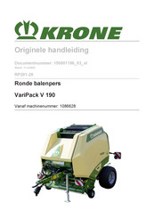 Krone VariPack V 190 Handleiding