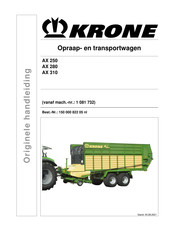 Krone AX 280 Handleiding