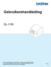 Brother QL-1100 Gebruikershandleiding