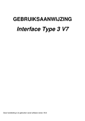 PortaDial Interface 3 V7 Gebruiksaanwijzing