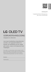 LG OLED77G2 Series Gebruikershandleiding