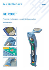 Radiodetection RD7200 Gebruiksaanwijzing