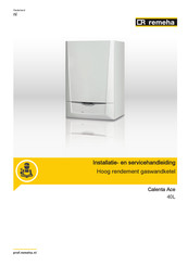 REMEHA Calenta Ace 40L Installatie-, Gebruikers En Servicehandleiding