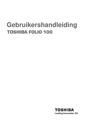 Toshiba FOLIO 100 Gebruikershandleiding