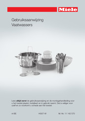 Miele G 7365 Gebruiksaanwijzing