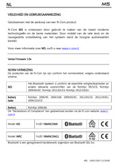 N-Com M5 Gebruiksaanwijzing