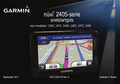 Garmin Nuvi 2445 Snelgids