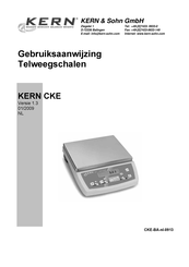 KERN and SOHN CKE Series Gebruiksaanwijzing