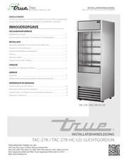 True TAC-27K-HC-LD Installatiehandleiding