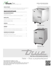 True TMW-36F-QT-SD Installatiehandleiding