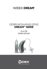 Widex Dream D-m CB Gebruiksaanwijzing