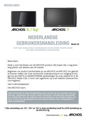 Archos 5G Gebruikershandleiding