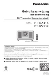 Panasonic PT-RS30K Gebruiksaanwijzing