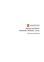 Hikmicro HEIMDAL Series Gebruikershandleiding