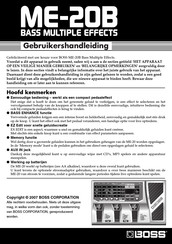 Boss ME-20B Gebruikershandleiding