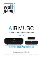 Wolfgang AIR MUSIC WG-1167 Gebruikershandleiding