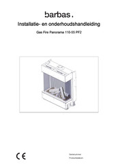 barbas Gas Fire Panorama 110-55 PF2 Installatie- En Onderhoudshandleiding
