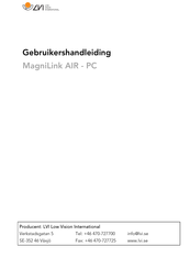 LVI MagniLink AIR-PC Gebruikershandleiding