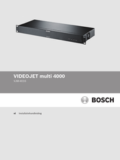 Bosch VIDEOJET multi 4000 Installatiehandleiding