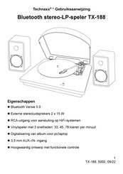 Technaxx TX-188 Gebruiksaanwijzing