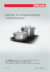 Miele KM 6304 Gebruiks- En Montagehandleiding