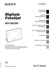 Sony DPF-D92 Gebruiksaanwijzing