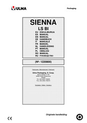 Ulma SIENNA LS BI Handleiding