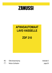 Zanussi ZDF 210 Gebruiksaanwijzing