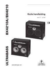 Behringer Ultrabass BX4210A Korte Handleiding