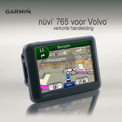 Garmin Nuvi 765 Verkorte Handleiding