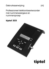 TIPTEL 333 Gebruiksaanwijzing